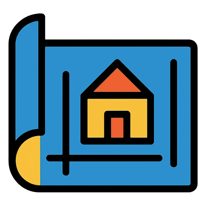 blueprint roll sticker