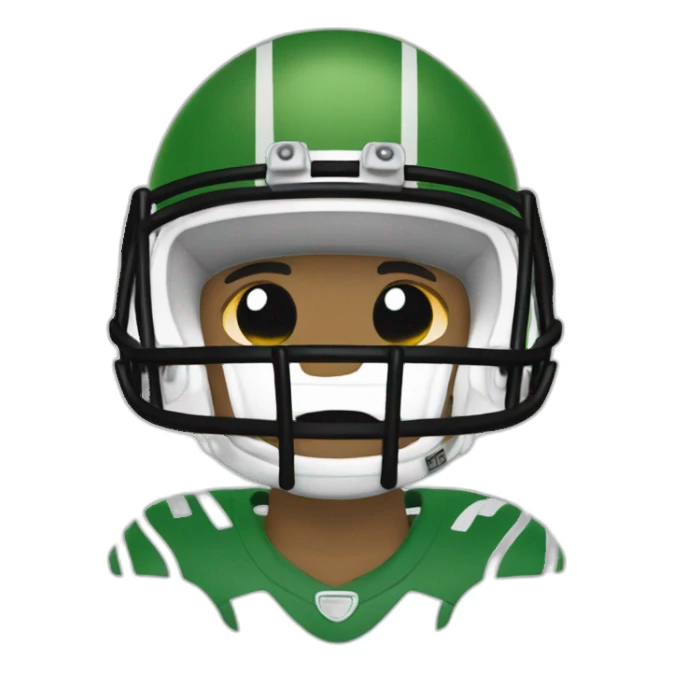 Broski football  sticker