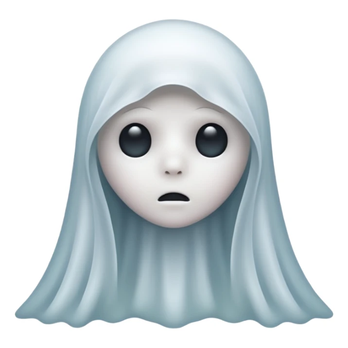 sad ghost sticker