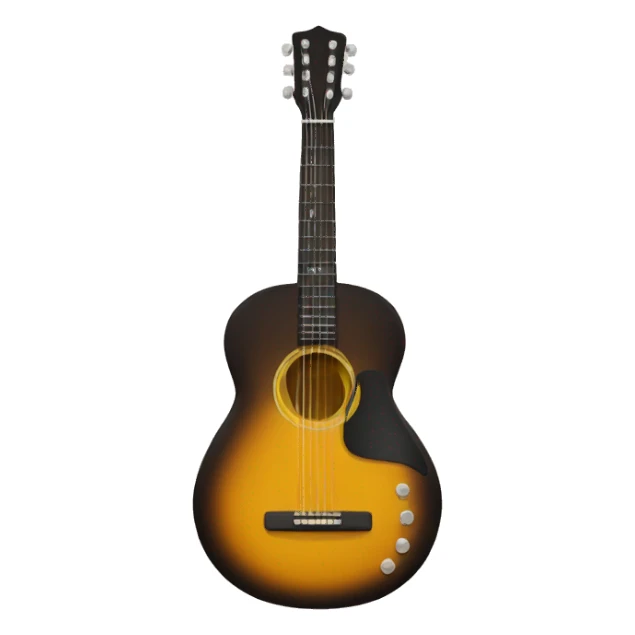 Guitarra redonda pequena sticker