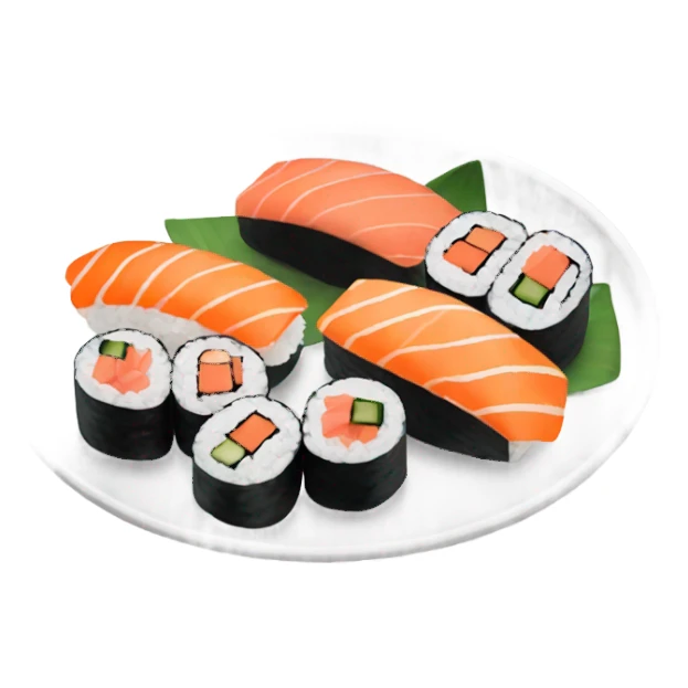 sushi plate sticker