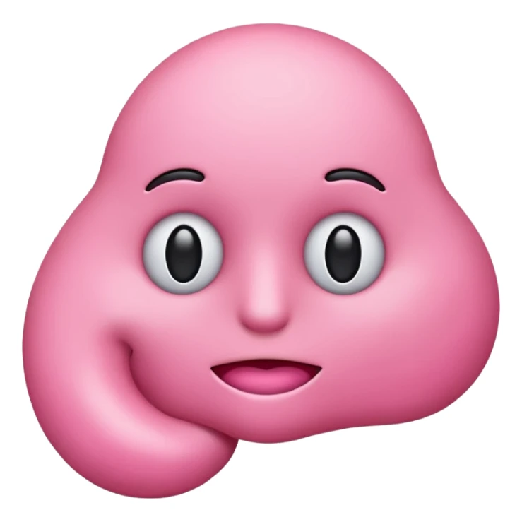 Prostate emoji without eyes, just a prostate sticker