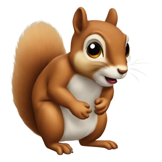 Idiot squirrel  sticker