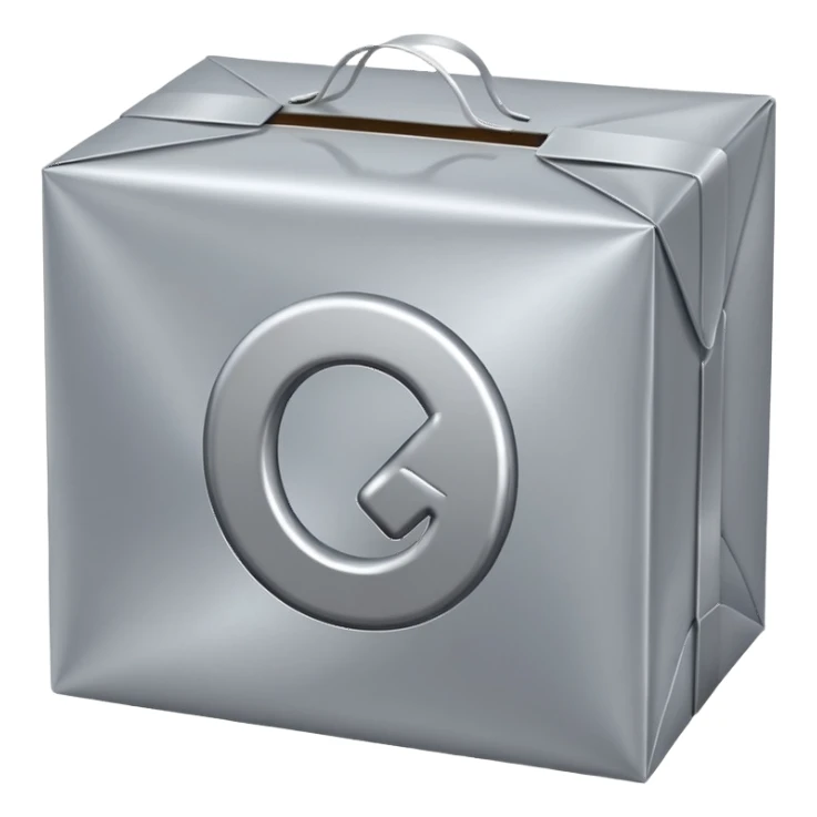 The percentage (%) symbol on the package sticker