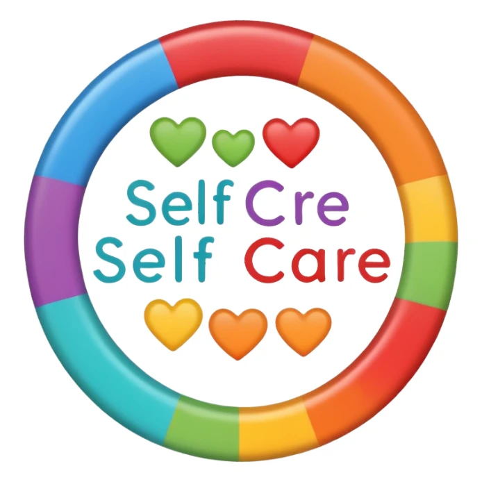 frase de auto cuidado  sticker