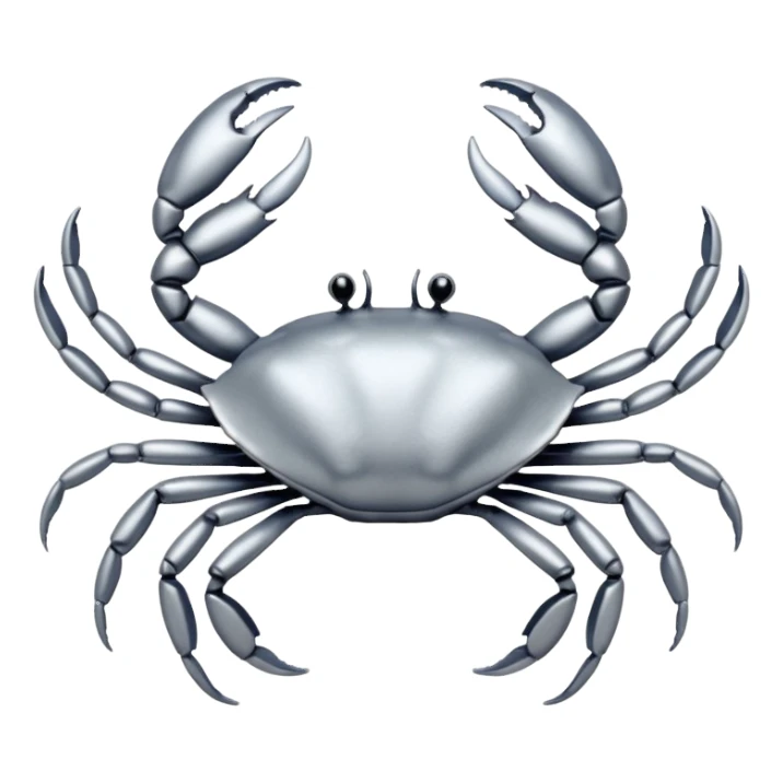 hair clip crab sticker