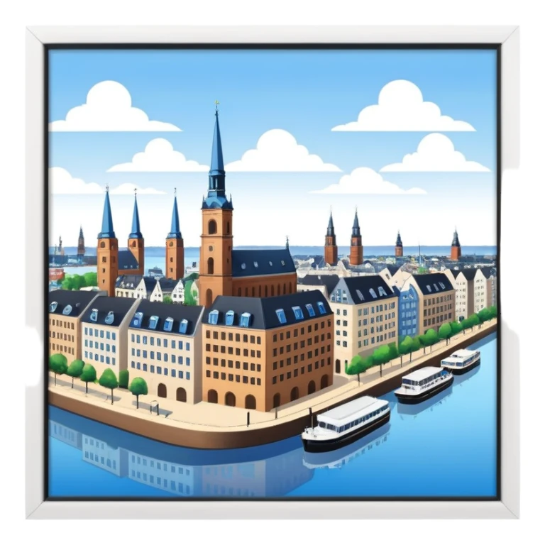 hamburg germany blue sky sticker