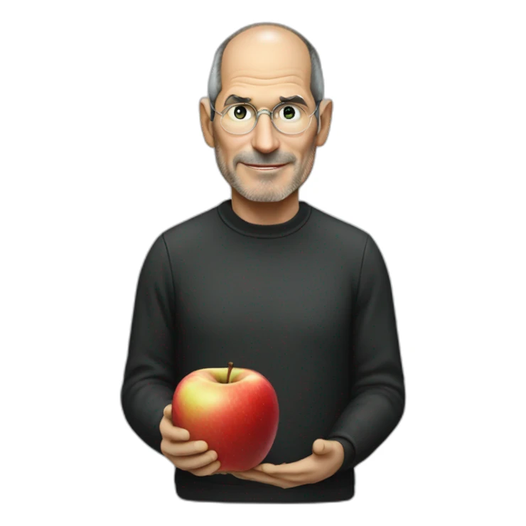 steven jobs eat apple sticker