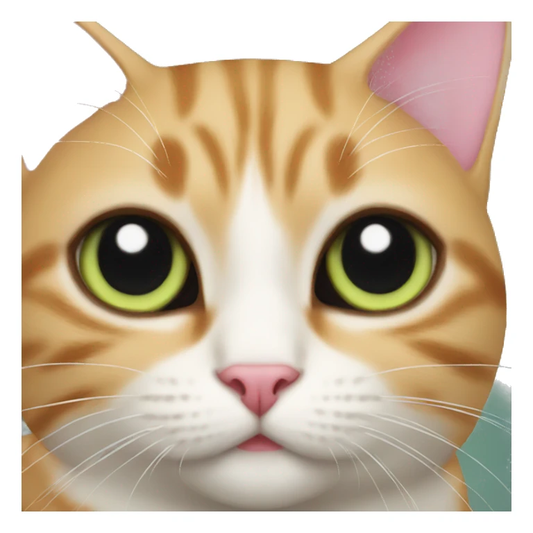 Cat on a cat sticker