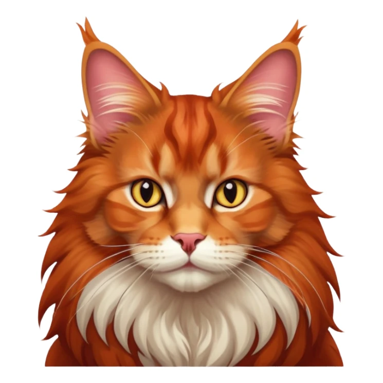 Red Maincoon  sticker