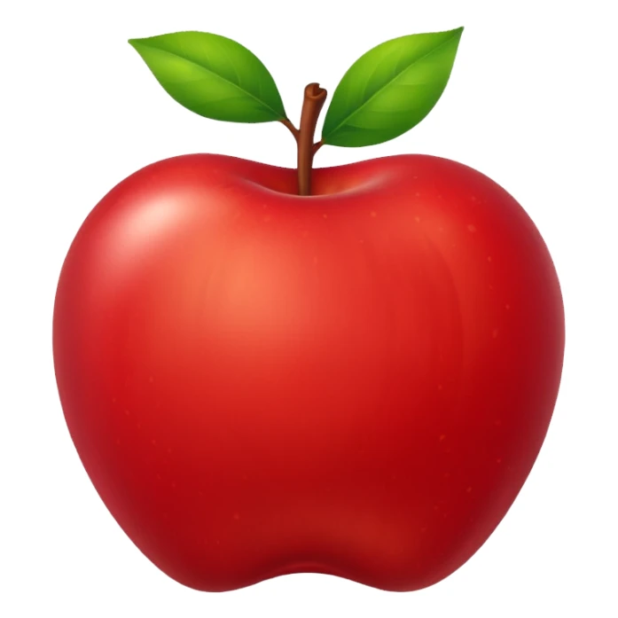 red apple sticker