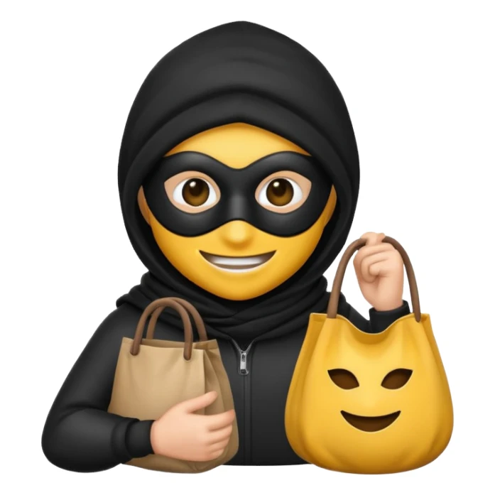Thief emoji sticker