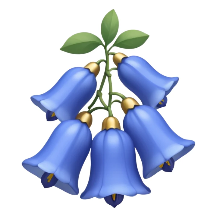 light blue bluebells  sticker