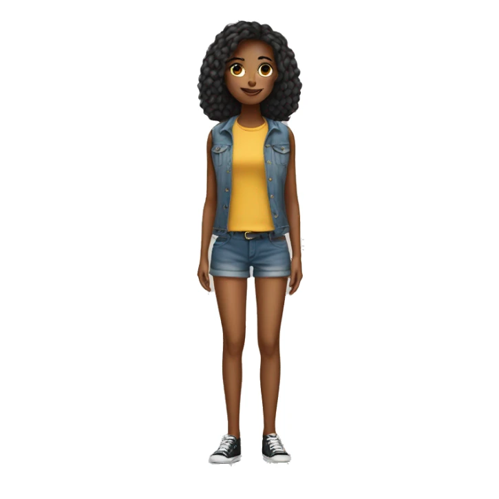 girl with long legs  sticker