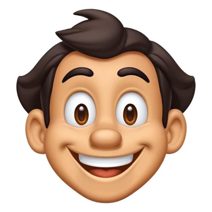 Goofy from Disney smiling sticker