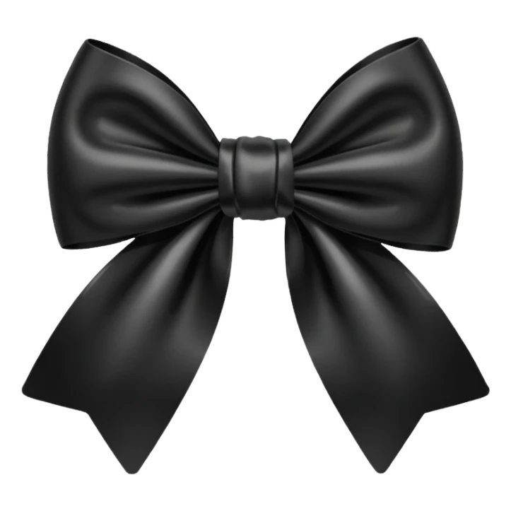 black bow sticker