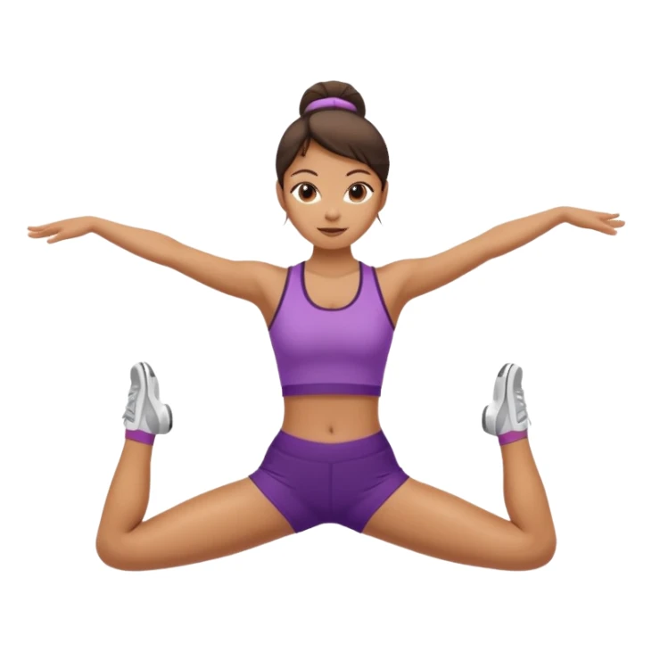 Woman doing the splits sticker