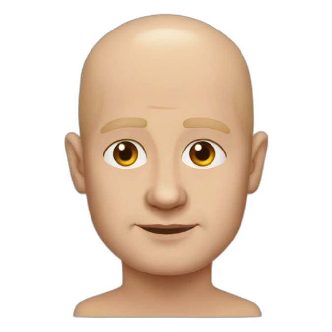 Vladimir Poutine without hair sticker