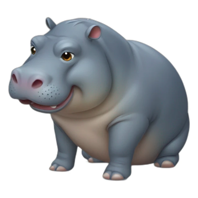 hippopotame qui pleure sticker