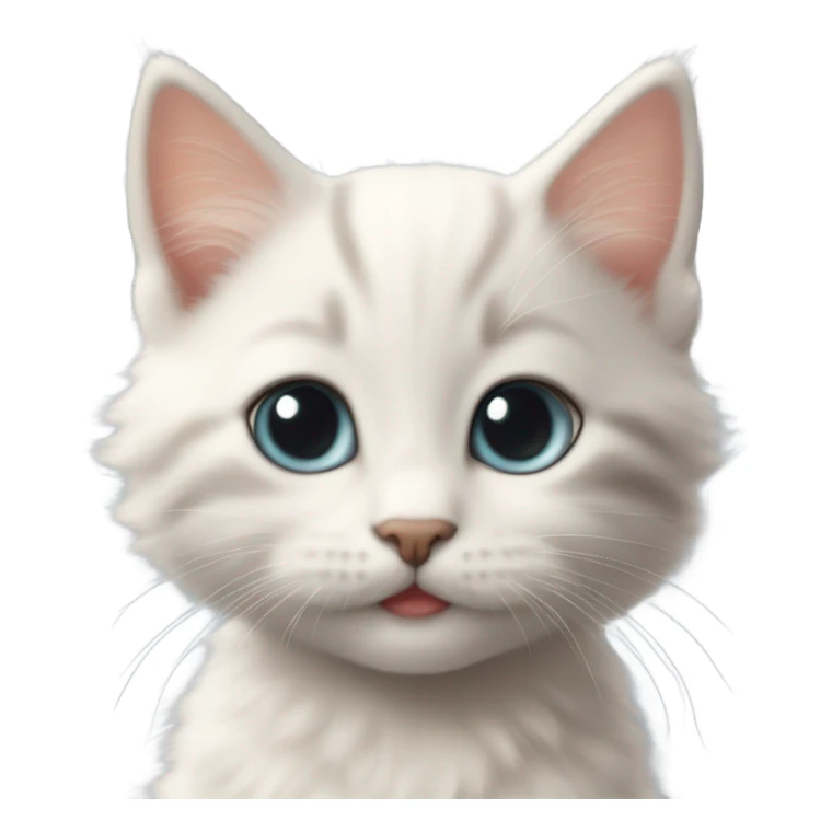 Kiss kitten sticker