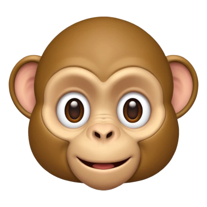 Special ed monkey looking goofy sticker