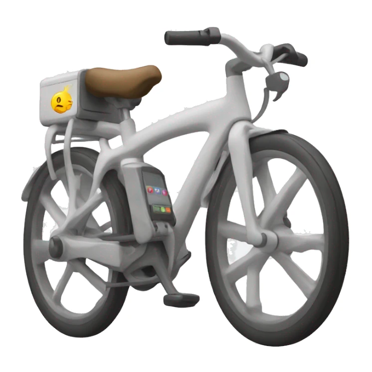 A computer on a bike sticker