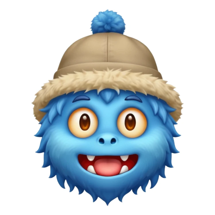 blue monster with hat sticker