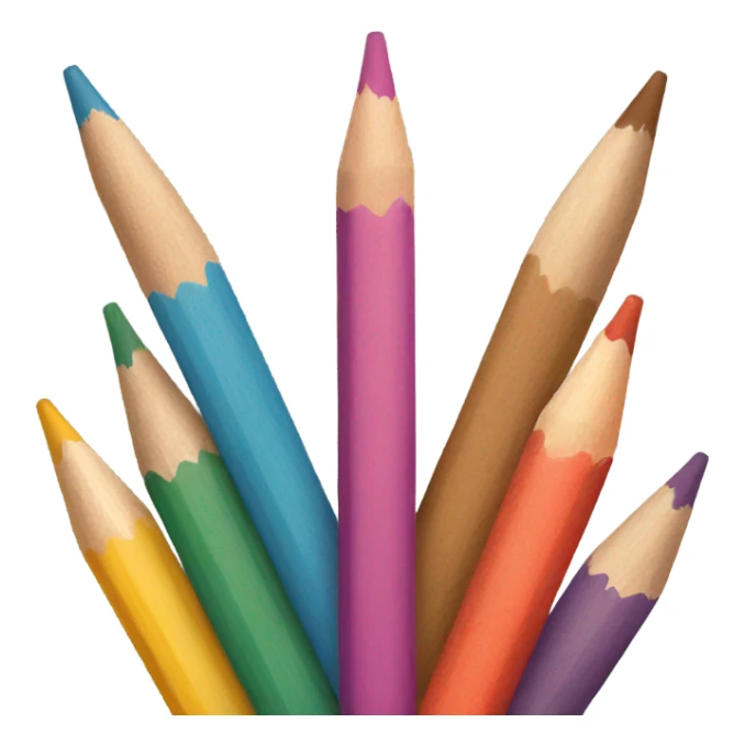 colored pencils sticker