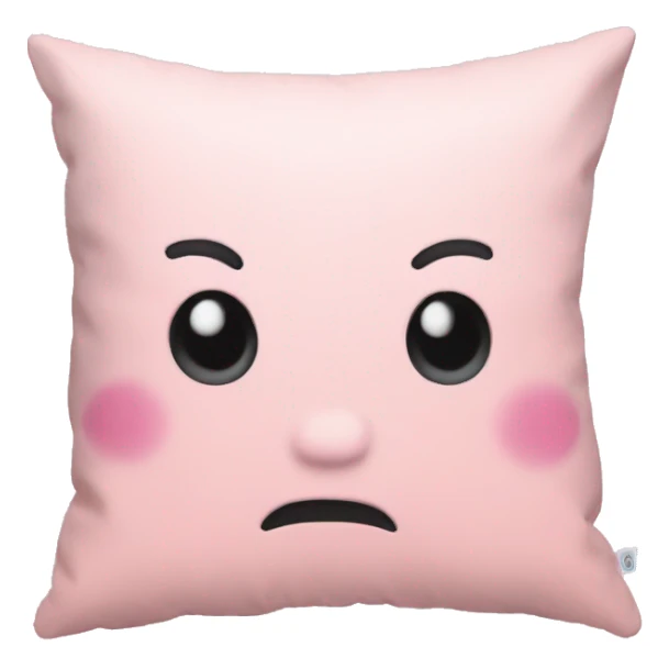 A pastel pink pillow sticker