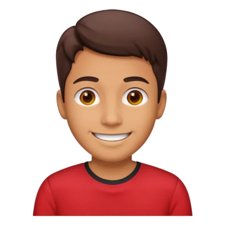 An office worker in a red shirt. sticker