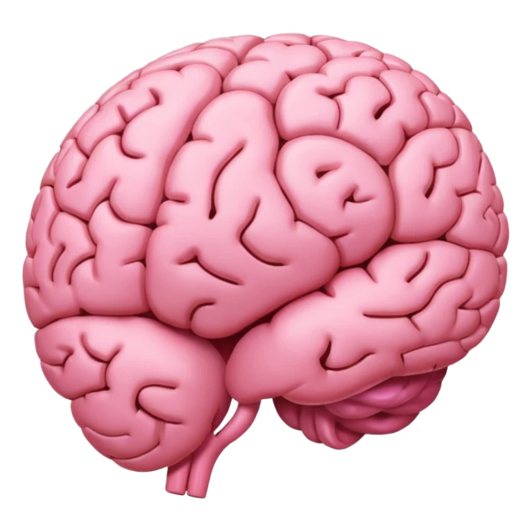 generate pink brain sticker