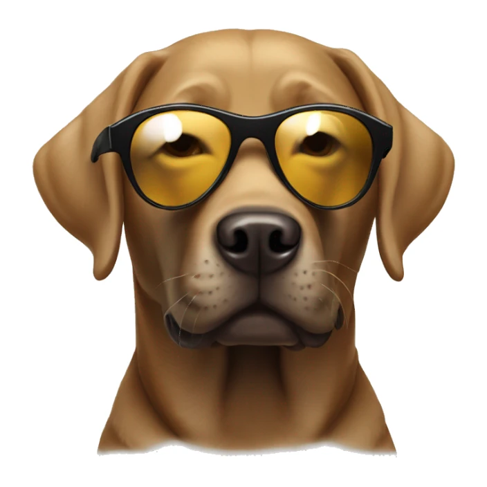 Labrador with sunglasses  sticker
