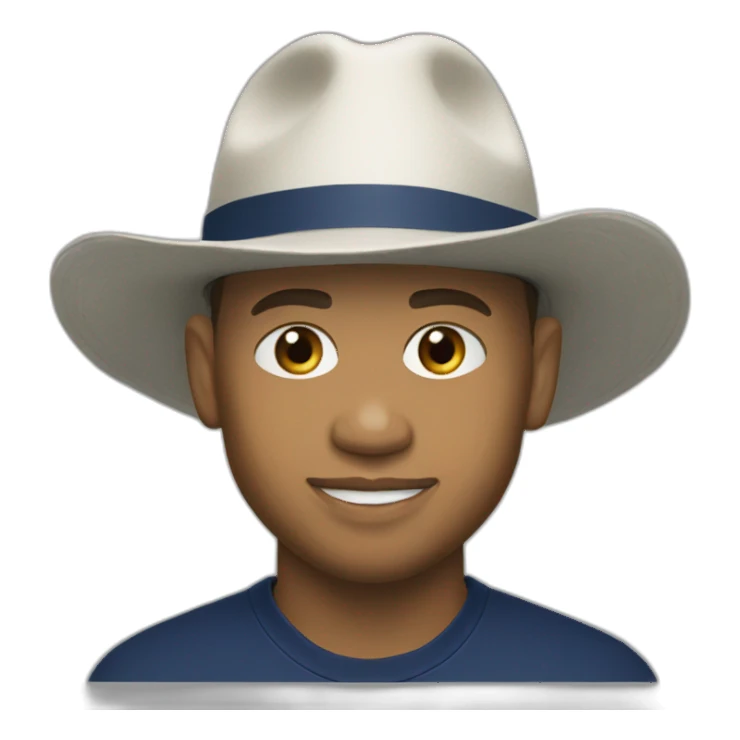 Mbappé avec un chapeau  sticker