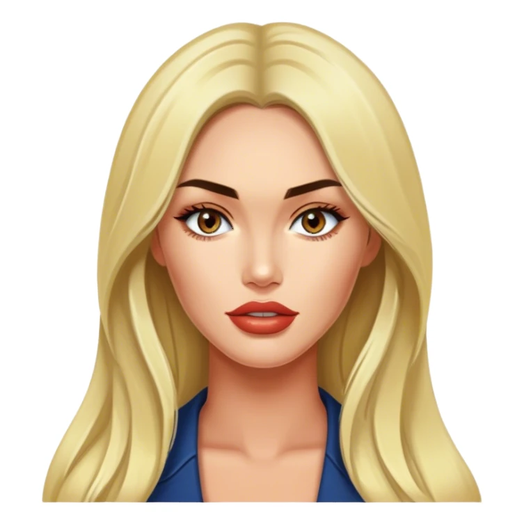 A blonde Megan fox sticker