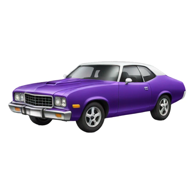 Carro morado sticker