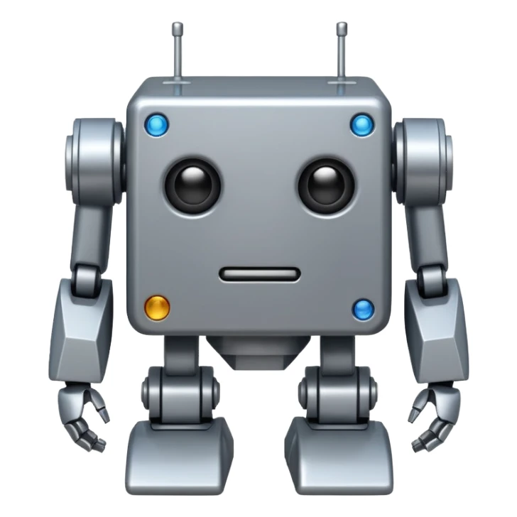 boxy robot sticker