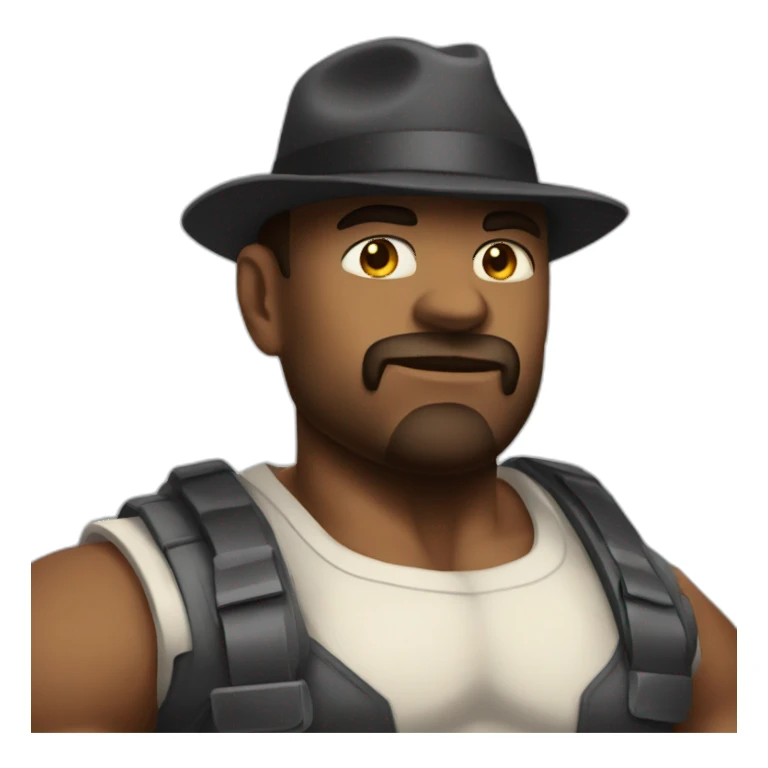 Big man millionaire muscle sticker