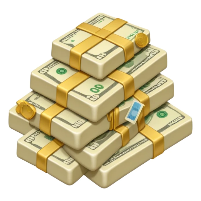 plain ivory money sticker