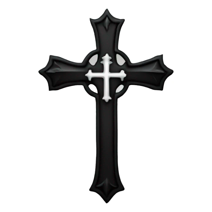 gothic cross dark  sticker