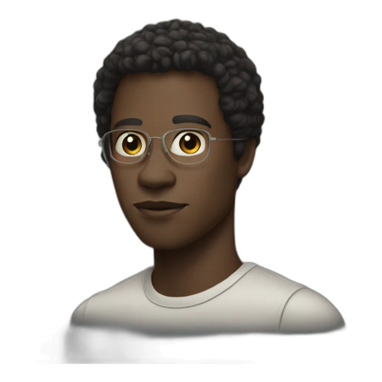 steve mcqueen black director young face sticker