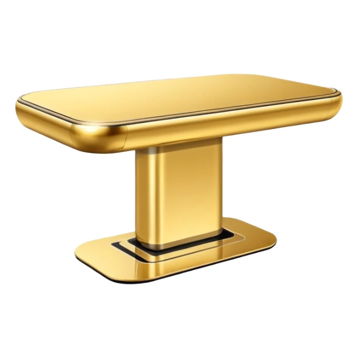 gold futuristic table sticker