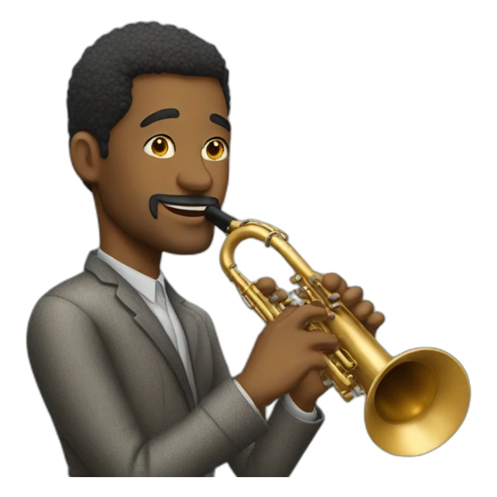 Jazz man sticker