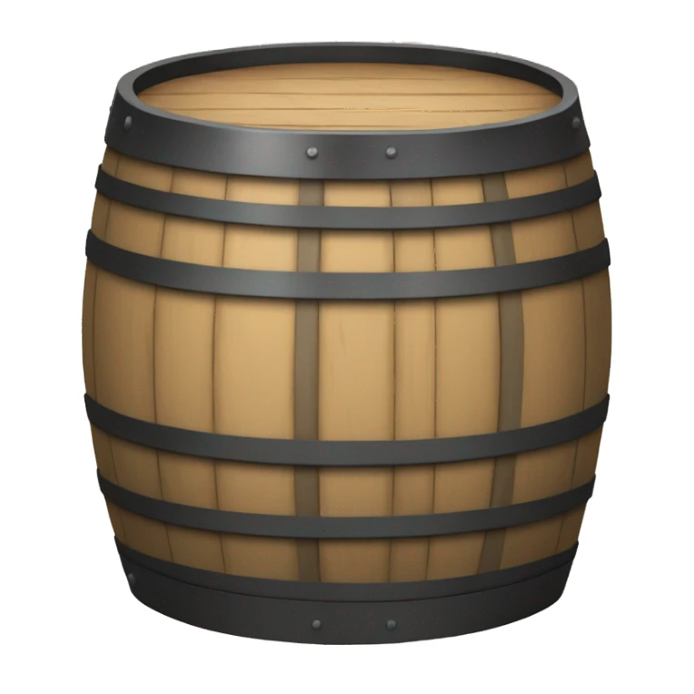 wooden barrel sticker