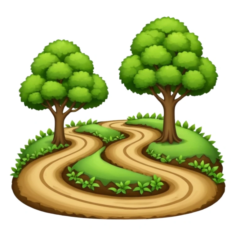a country road with trees sticker