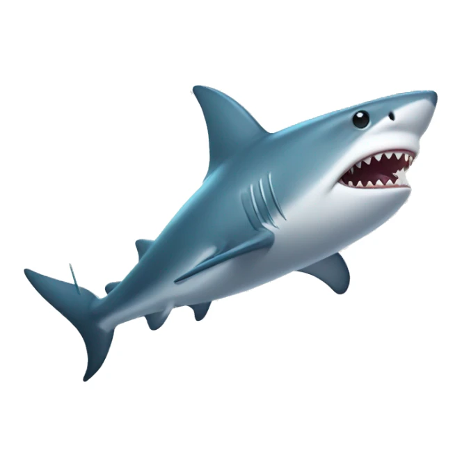 shark with magic wand sticker