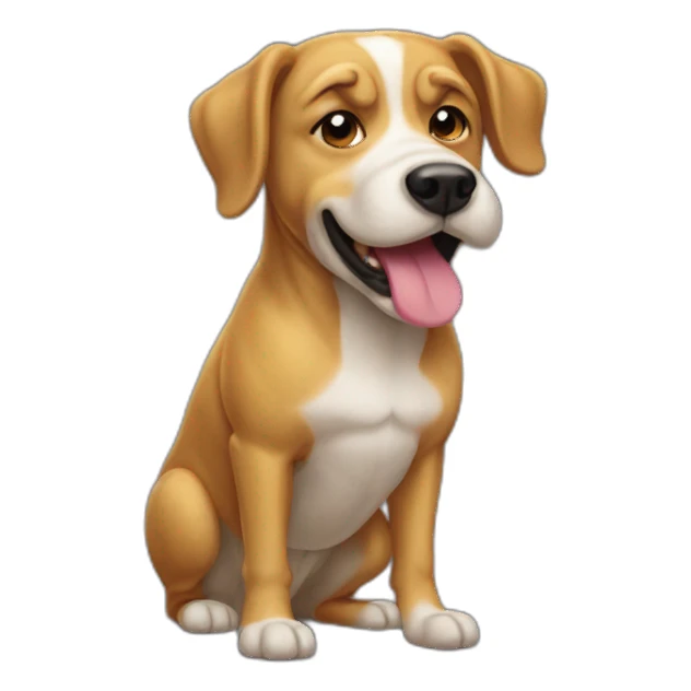 Chien qui pisse debout sticker