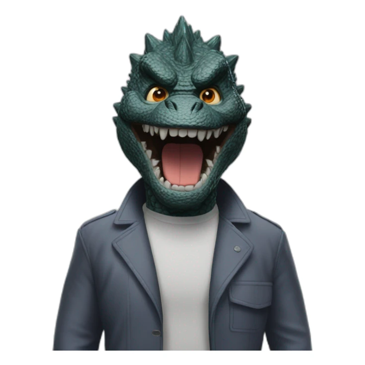 Face Godzilla movie 2019 sticker
