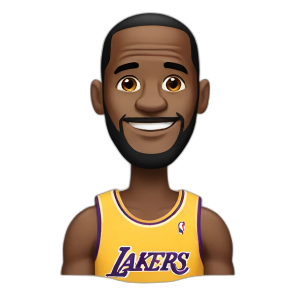 Create emoji of lebron james sticker