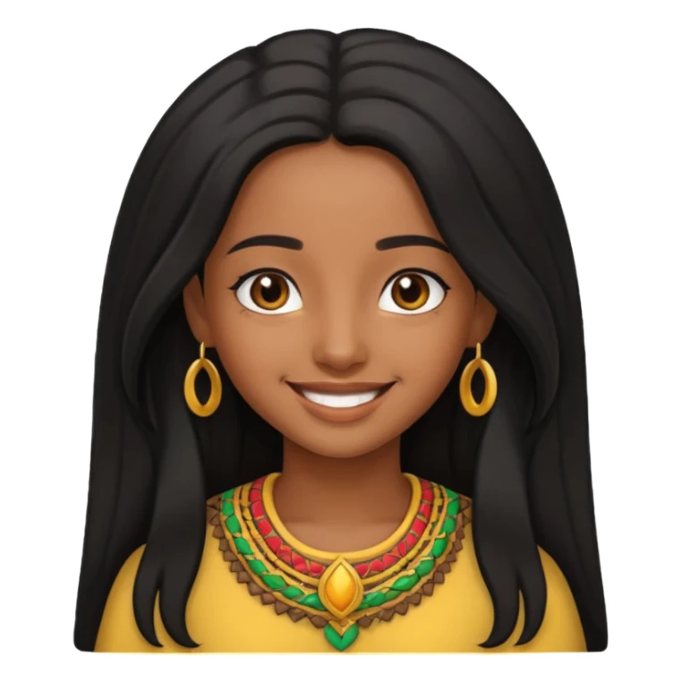 Habesha girl  sticker