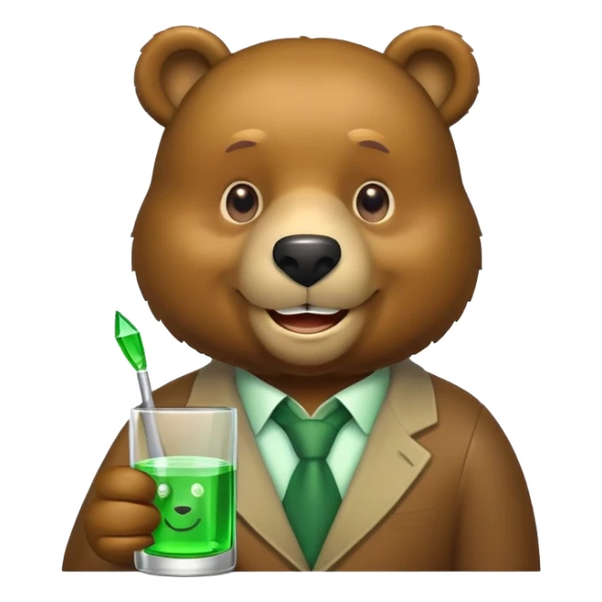 Dave bear glass banking app green sticker